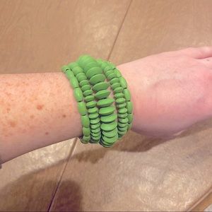 Green Wrap Beaded Beacelet